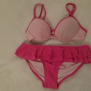 Hot Pink Polka Dot Bikini